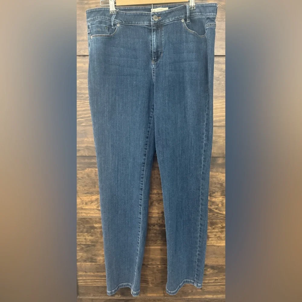 J.Jill Weekenders Women's Straight Leg Blue Jeans - Picture 1 of 7
